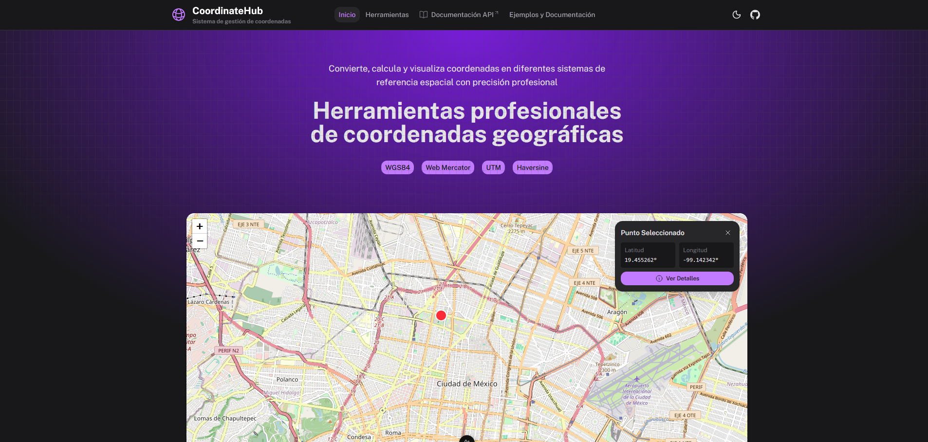 Herramientas de Coordenadas