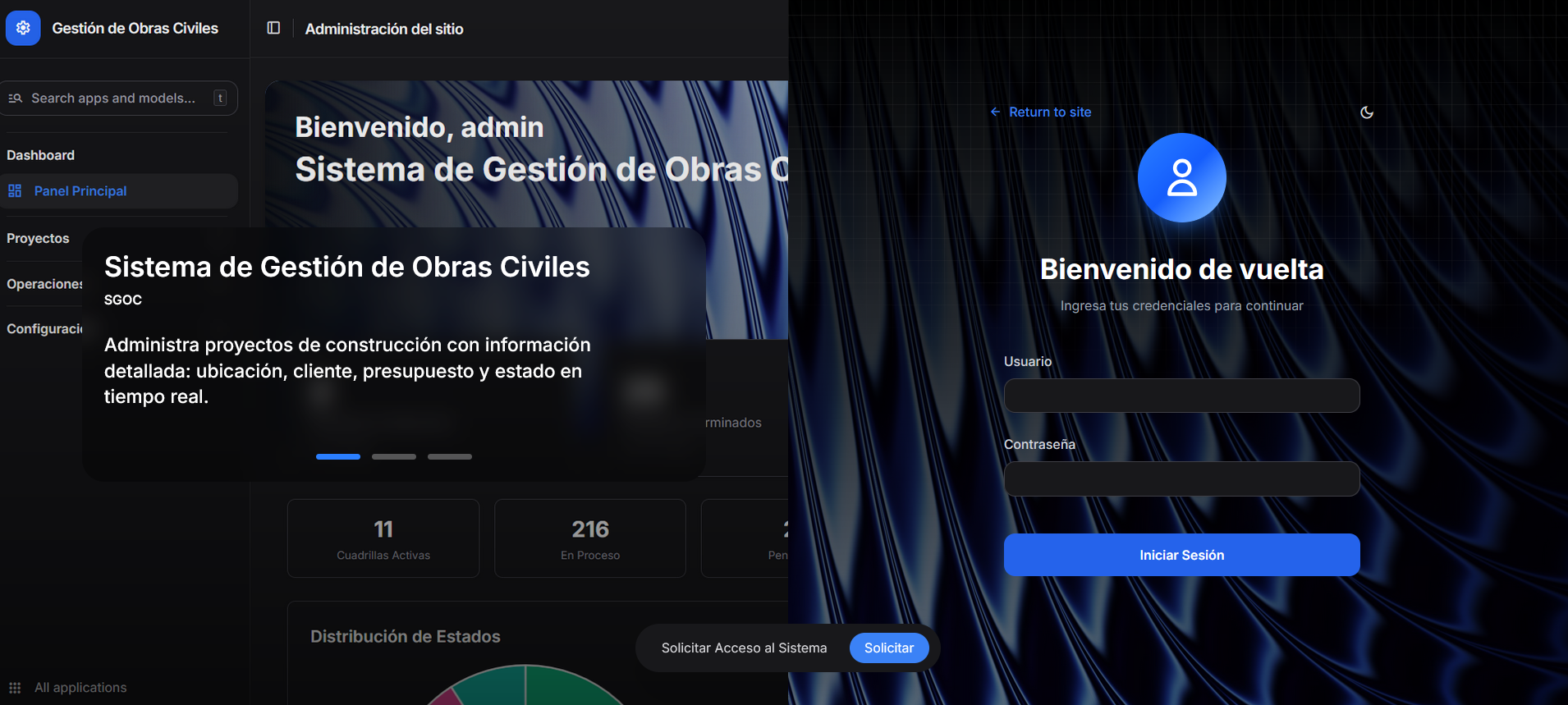 Sistema de Gestión de Obras Civiles